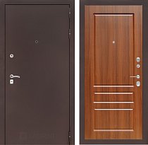LABIRINT Входная металлическая дверь CLASSIC антик медь панель №3 орех бренди